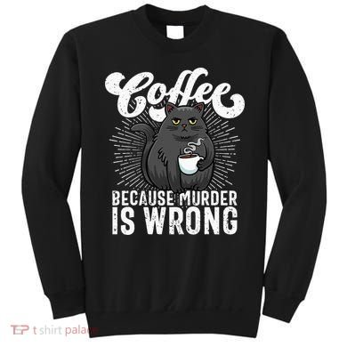 Funny Coffee  Coffee Lover  Cute Cat Sweatshirt