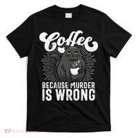 Funny Coffee  Coffee Lover  Cute Cat T-Shirt thumb 0