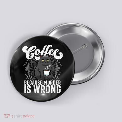 Funny Coffee  Coffee Lover  Cute Cat Button