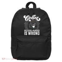 Funny Coffee  Coffee Lover  Cute Cat 16 in Basic Backpack thumb 0