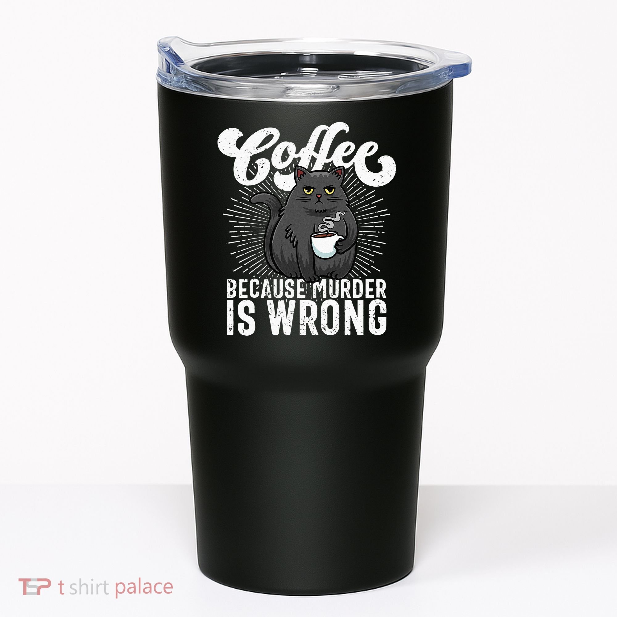 Funny Coffee  Coffee Lover  Cute Cat Tumbler