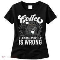 Funny Coffee  Coffee Lover  Cute Cat Women's T-Shirt thumb 0