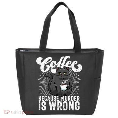 Funny Coffee  Coffee Lover  Cute Cat Tote Bag