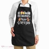 Funny Christmas Cookie Baking Team Captain Gingerbread Xmas Apron thumb 2