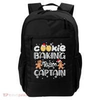 Funny Christmas Cookie Baking Team Captain Gingerbread Xmas Backpack thumb 0