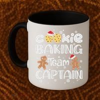 Funny Christmas Cookie Baking Team Captain Gingerbread Xmas Coffee Mug thumb 2