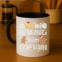 Funny Christmas Cookie Baking Team Captain Gingerbread Xmas Coffee Mug thumb 4