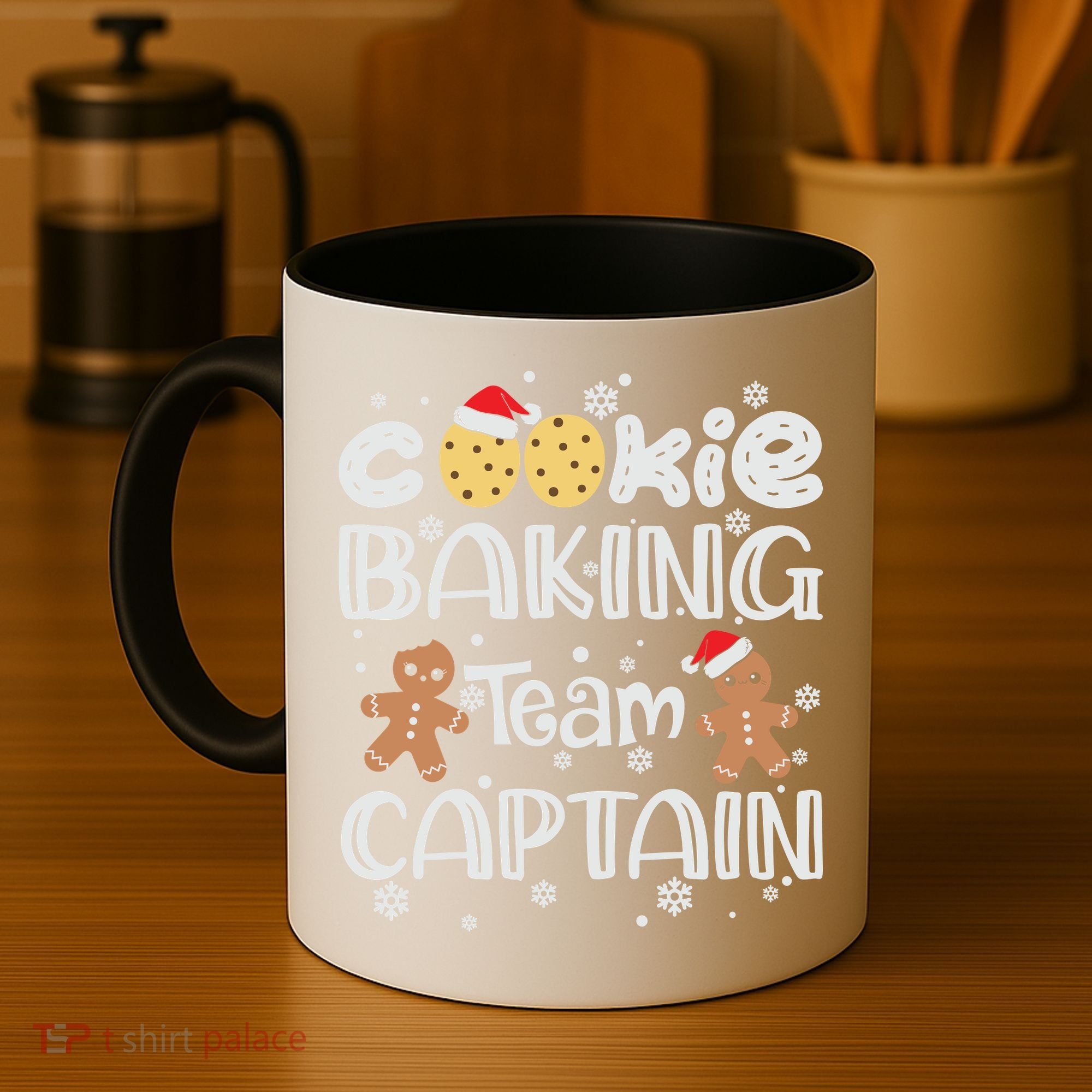 Funny Christmas Cookie Baking Team Captain Gingerbread Xmas Coffee Mug