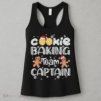 Funny Christmas Cookie Baking Team Captain Gingerbread Xmas Women's Tank Top thumb 3