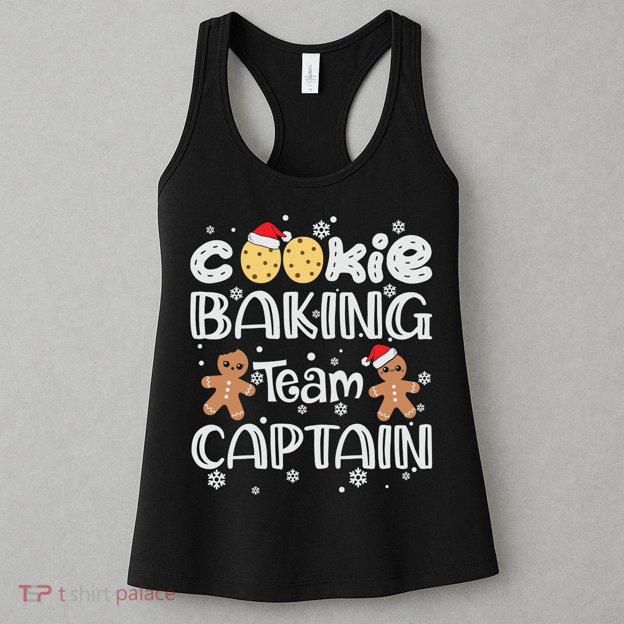 Funny Christmas Cookie Baking Team Captain Gingerbread Xmas Women's Tank Top