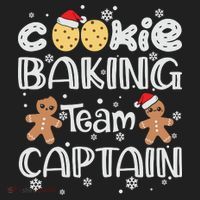 Funny Christmas Cookie Baking Team Captain Gingerbread Xmas Hat thumb 2