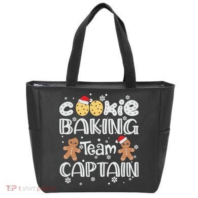 Funny Christmas Cookie Baking Team Captain Gingerbread Xmas Tote Bag