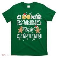 Funny Christmas Cookie Baking Team Captain Gingerbread Xmas T-Shirt thumb 0