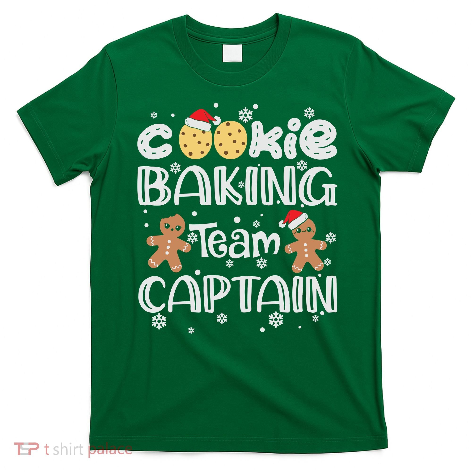 Funny Christmas Cookie Baking Team Captain Gingerbread Xmas T-Shirt