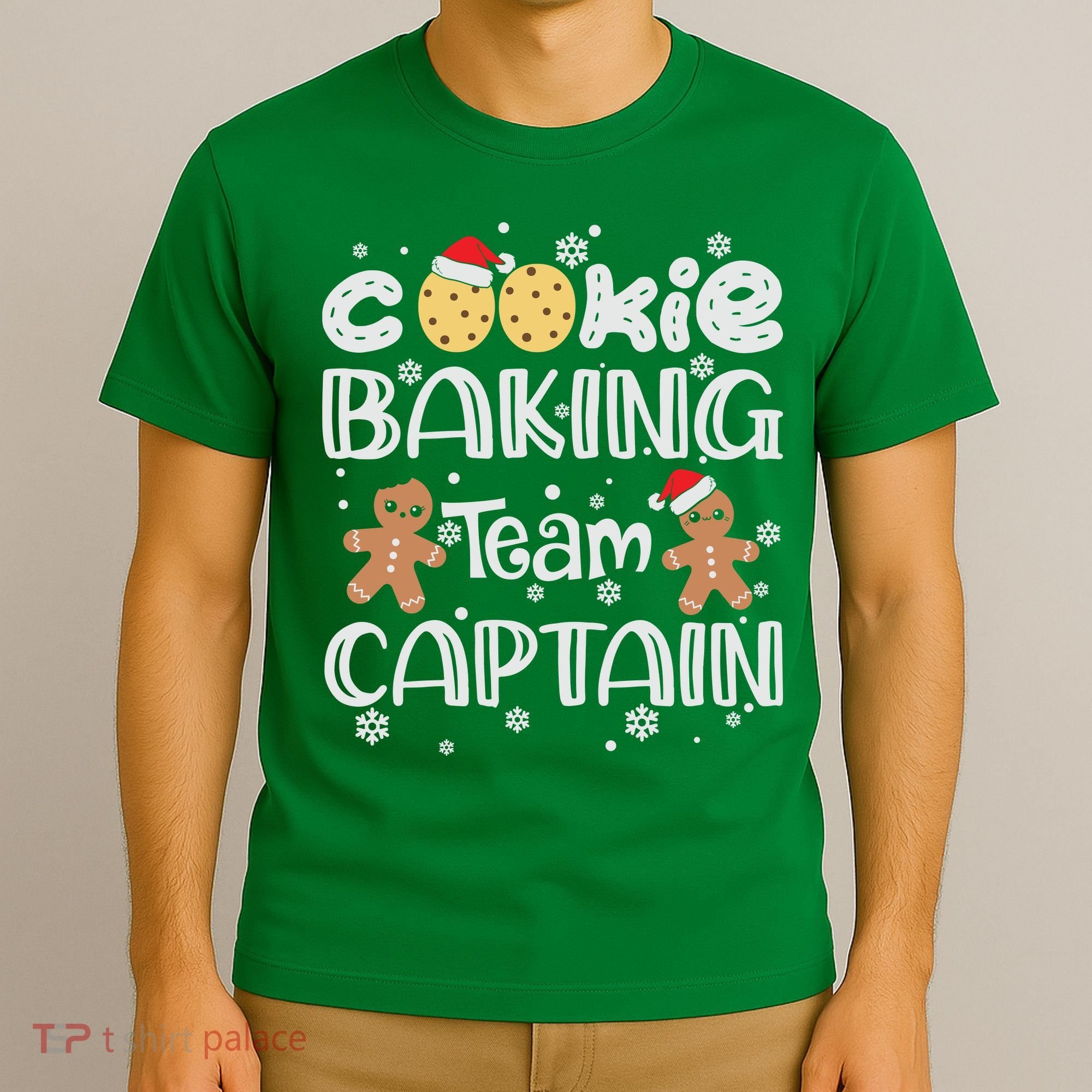 Funny Christmas Cookie Baking Team Captain Gingerbread Xmas T-Shirt