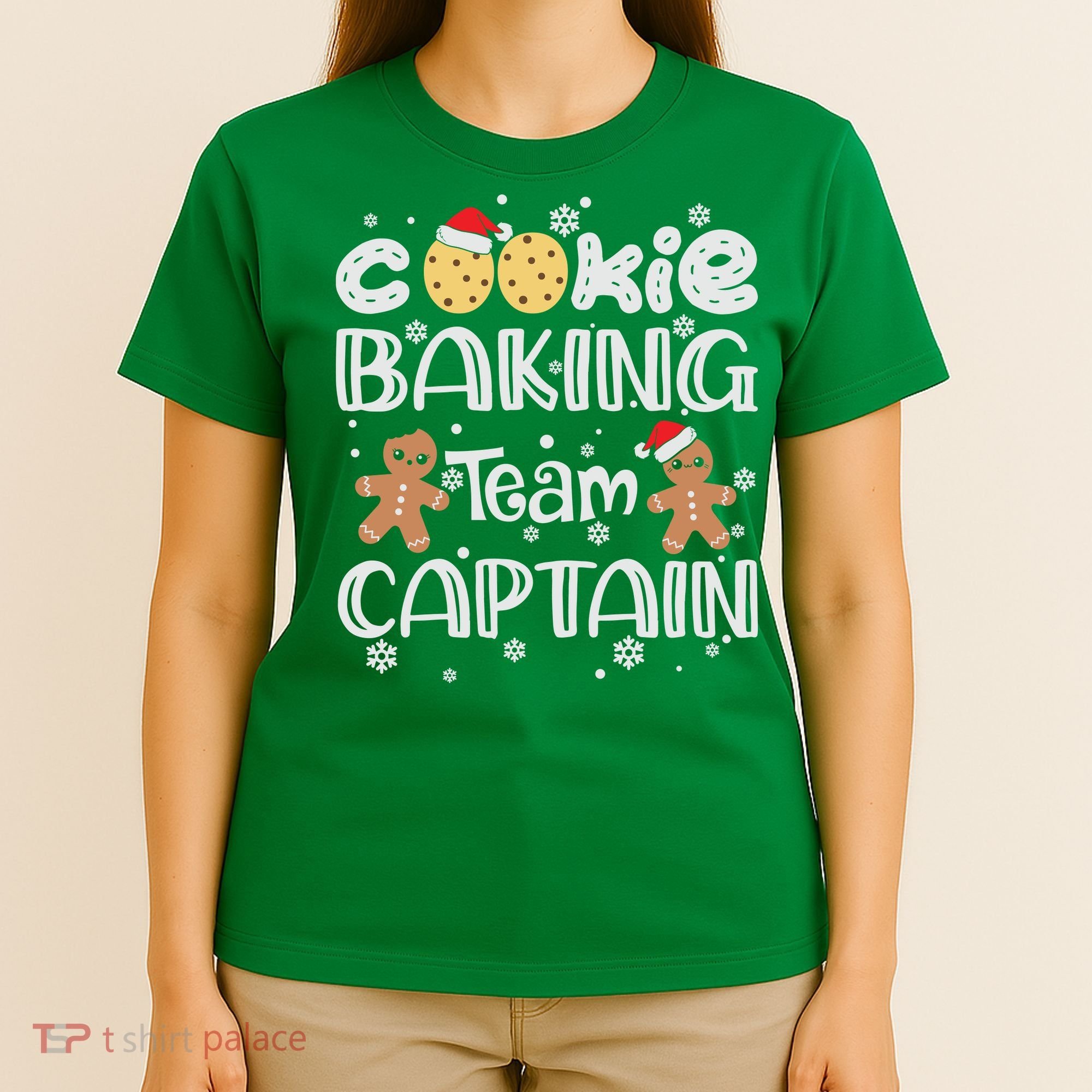 Funny Christmas Cookie Baking Team Captain Gingerbread Xmas T-Shirt