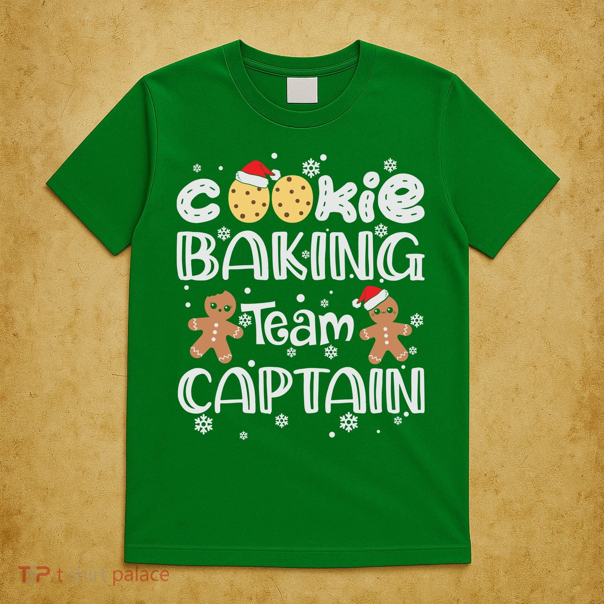 Funny Christmas Cookie Baking Team Captain Gingerbread Xmas T-Shirt