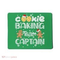 Funny Christmas Cookie Baking Team Captain Gingerbread Xmas Mousepad thumb 0