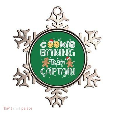 Funny Christmas Cookie Baking Team Captain Gingerbread Xmas Ornament