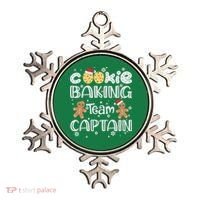 Funny Christmas Cookie Baking Team Captain Gingerbread Xmas Ornament thumb 0