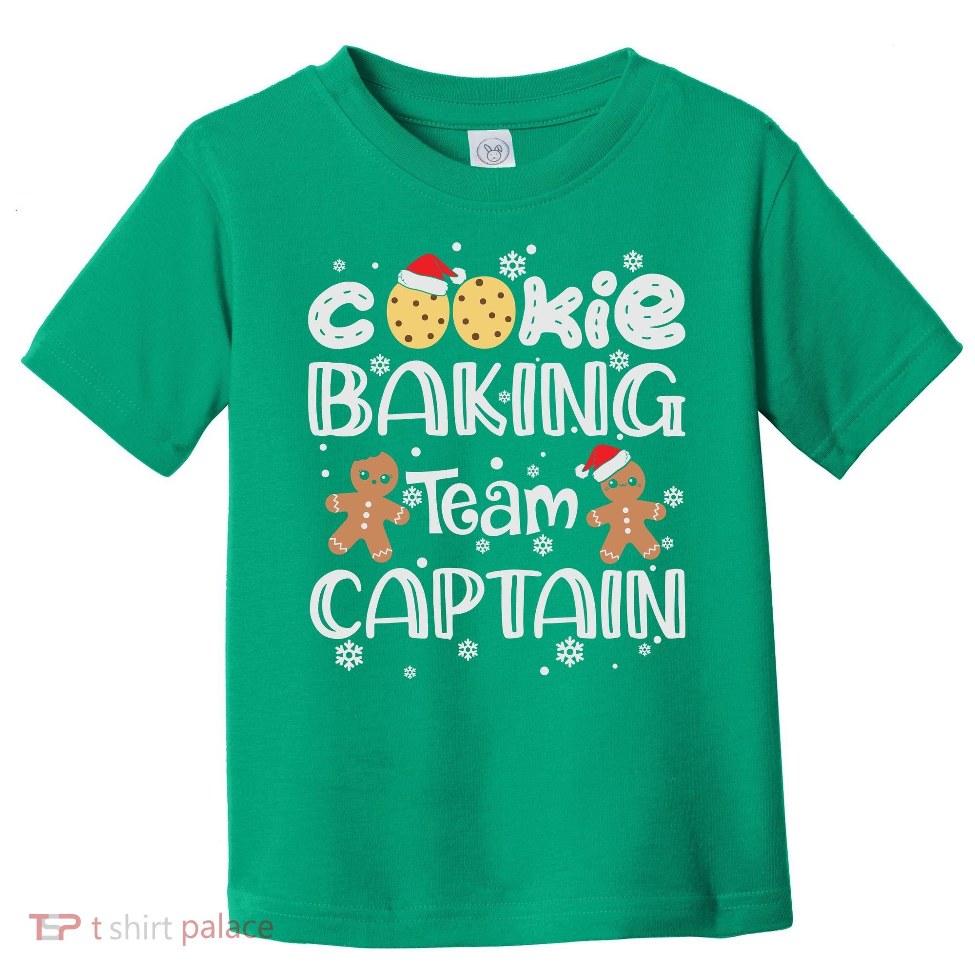 Funny Christmas Cookie Baking Team Captain Gingerbread Xmas Toddler T-Shirt