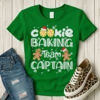 Funny Christmas Cookie Baking Team Captain Gingerbread Xmas Women's T-Shirt thumb 3