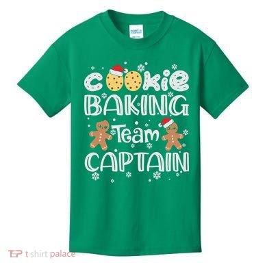 Funny Christmas Cookie Baking Team Captain Gingerbread Xmas Kids T-Shirt