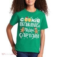 Funny Christmas Cookie Baking Team Captain Gingerbread Xmas Kids T-Shirt thumb 2