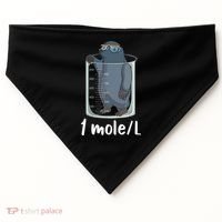 Funny Chemistry Chemist Student Science Teacher Moles Women USA-Made Doggie Bandana thumb 0