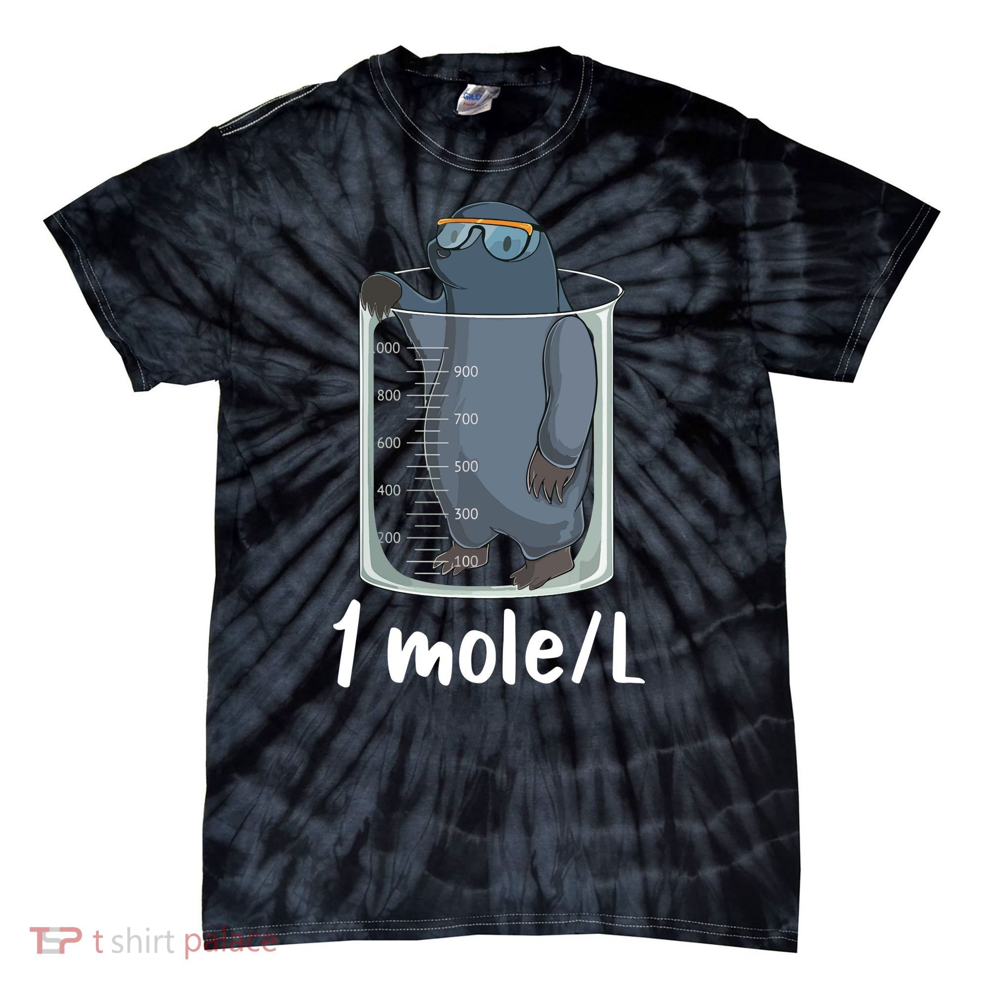 Funny Chemistry Chemist Student Science Teacher Moles Women Tie-Dye T-Shirt