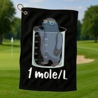 Funny Chemistry Chemist Student Science Teacher Moles Women Golf Towel thumb 1