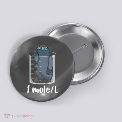 Funny Chemistry Chemist Student Science Teacher Moles Women Button
