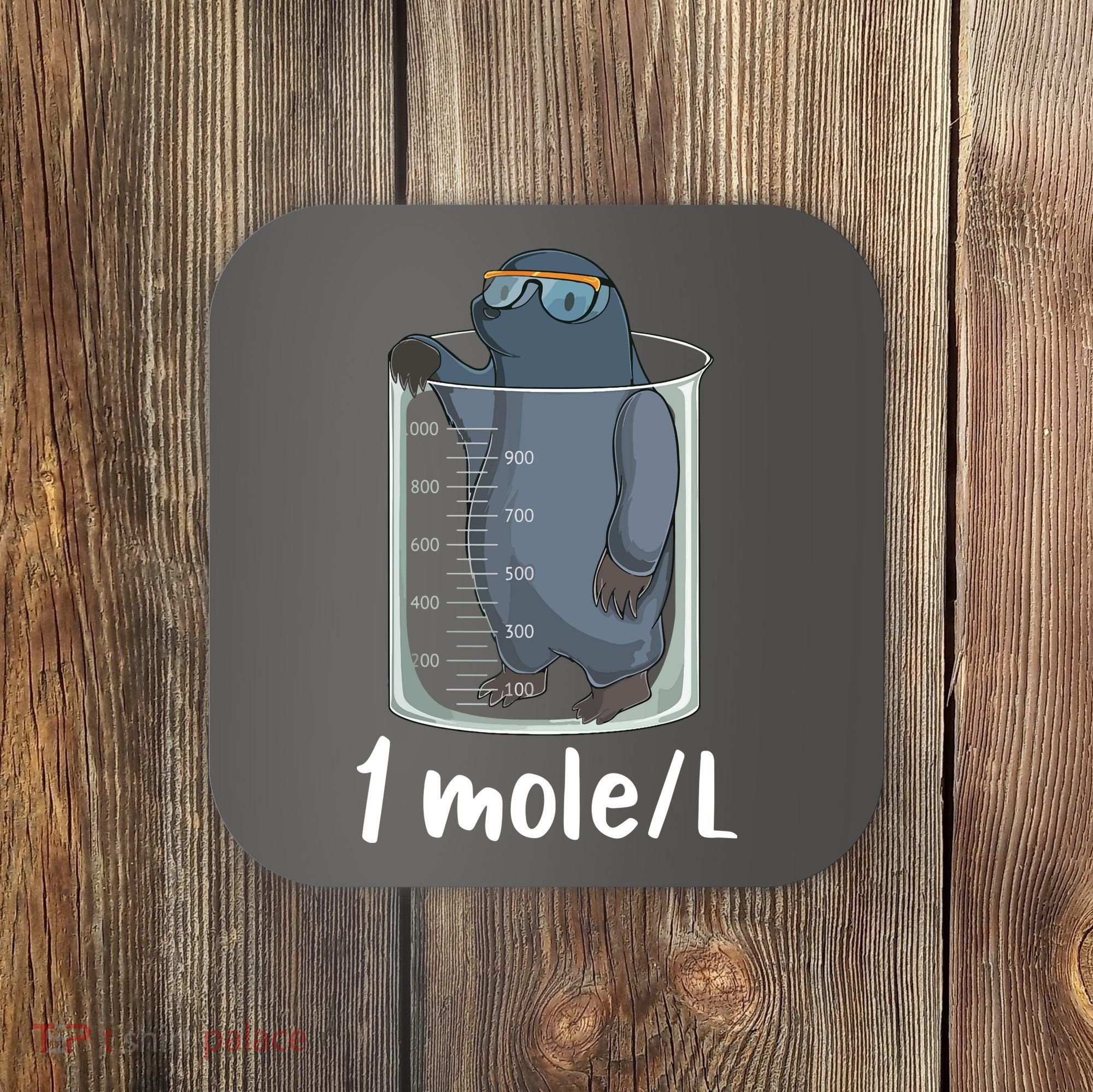 Funny Chemistry Chemist Student Science Teacher Moles Women Coaster