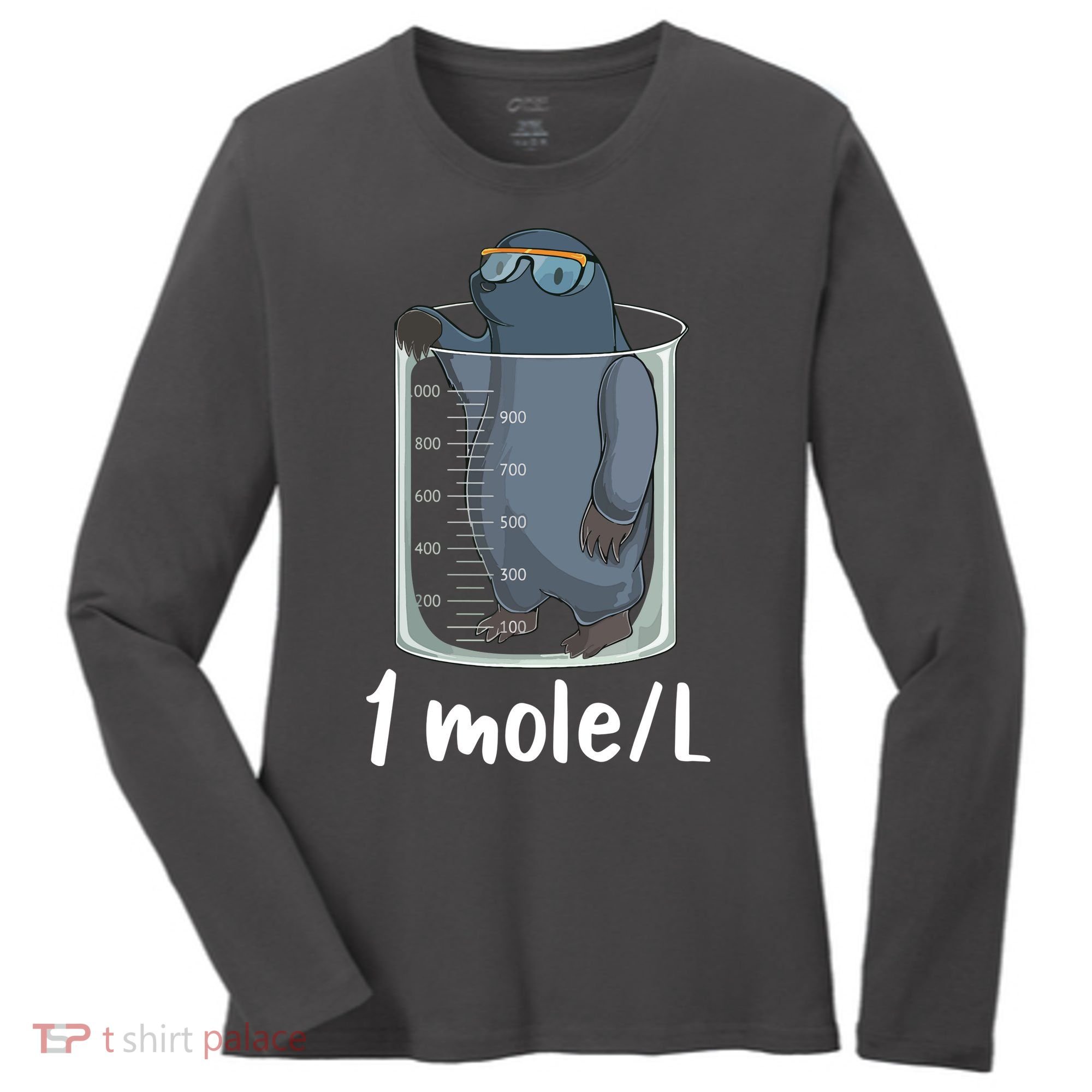 Funny Chemistry Chemist Student Science Teacher Moles Women Women's Long Sleeve Shirt