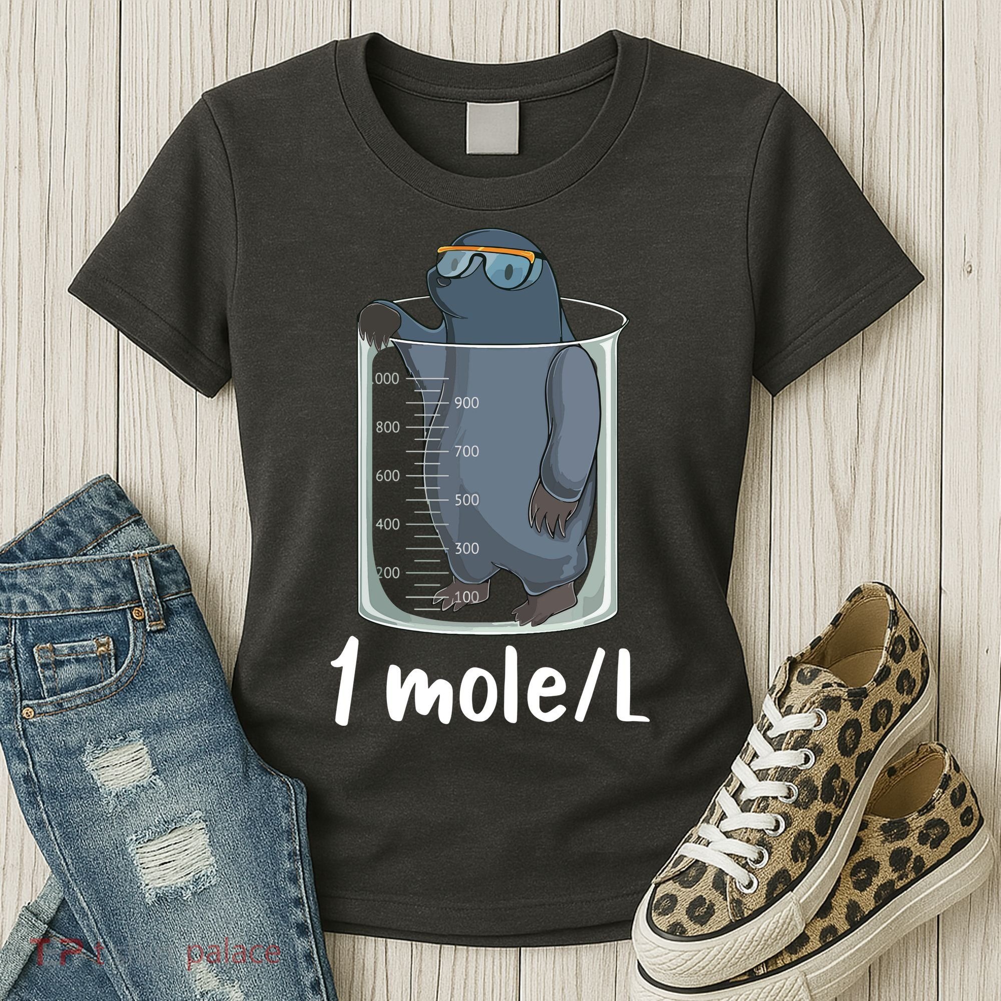 Funny Chemistry Chemist Student Science Teacher Moles Women Women's T-Shirt