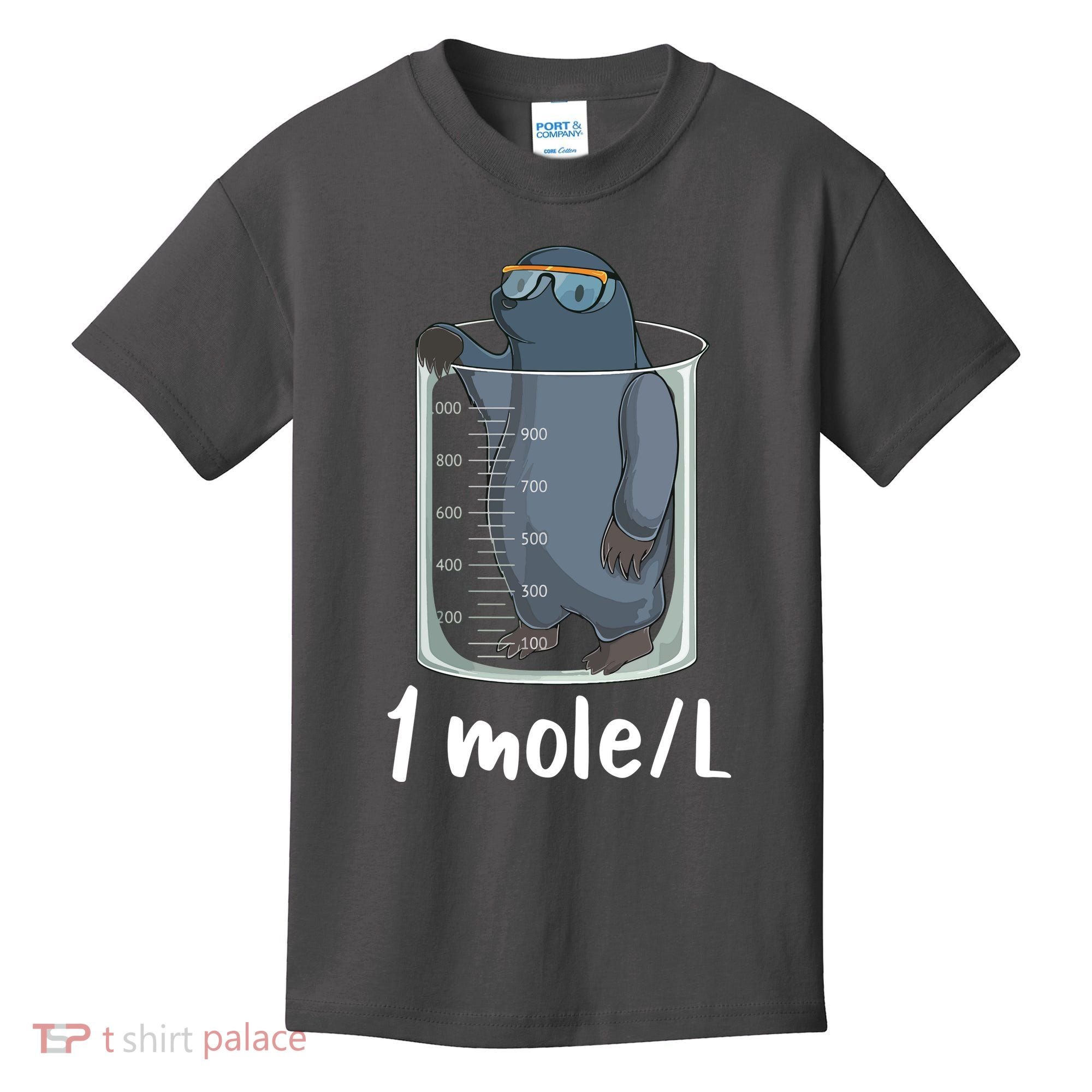 Funny Chemistry Chemist Student Science Teacher Moles Women Kids T-Shirt