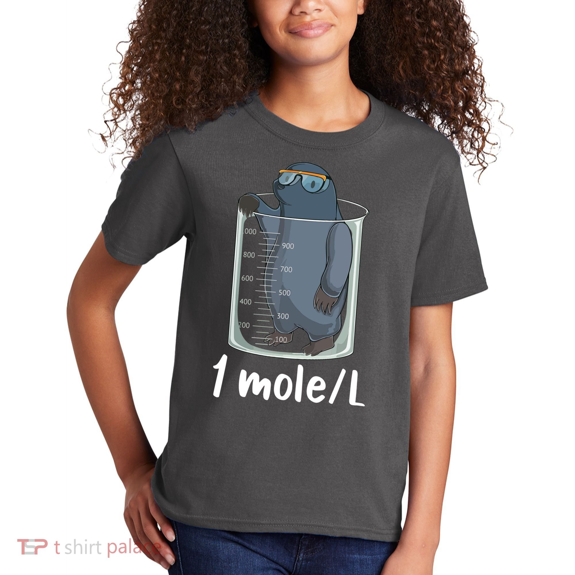 Funny Chemistry Chemist Student Science Teacher Moles Women Kids T-Shirt
