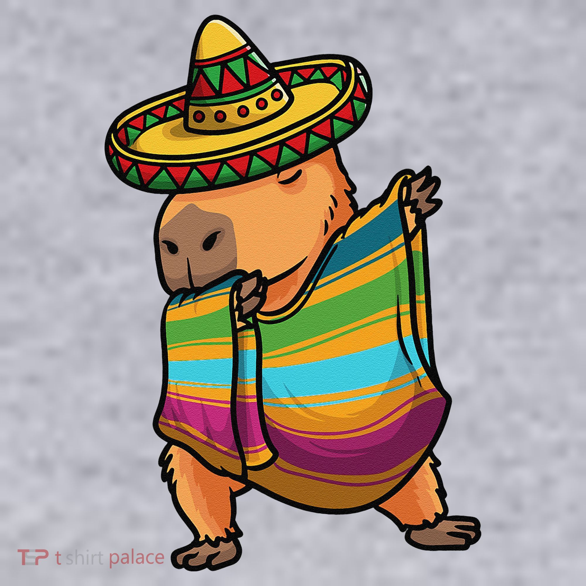Funny Capybara Cinco De Mayo Rodent Dab Mexican Gift Women's Sweatshirt