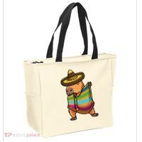 Funny Capybara Cinco De Mayo Rodent Dab Mexican Gift Tote Bag thumb 2