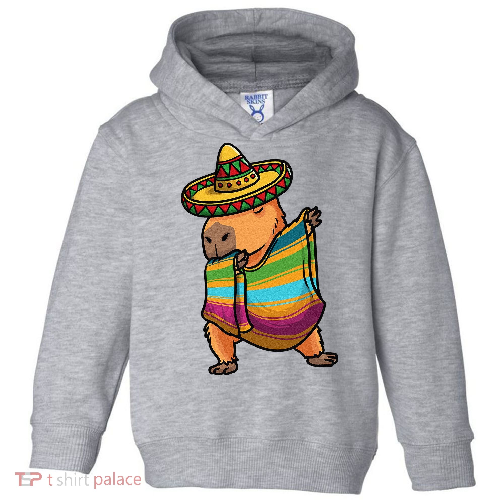 Funny Capybara Cinco De Mayo Rodent Dab Mexican Gift Toddler Hoodie