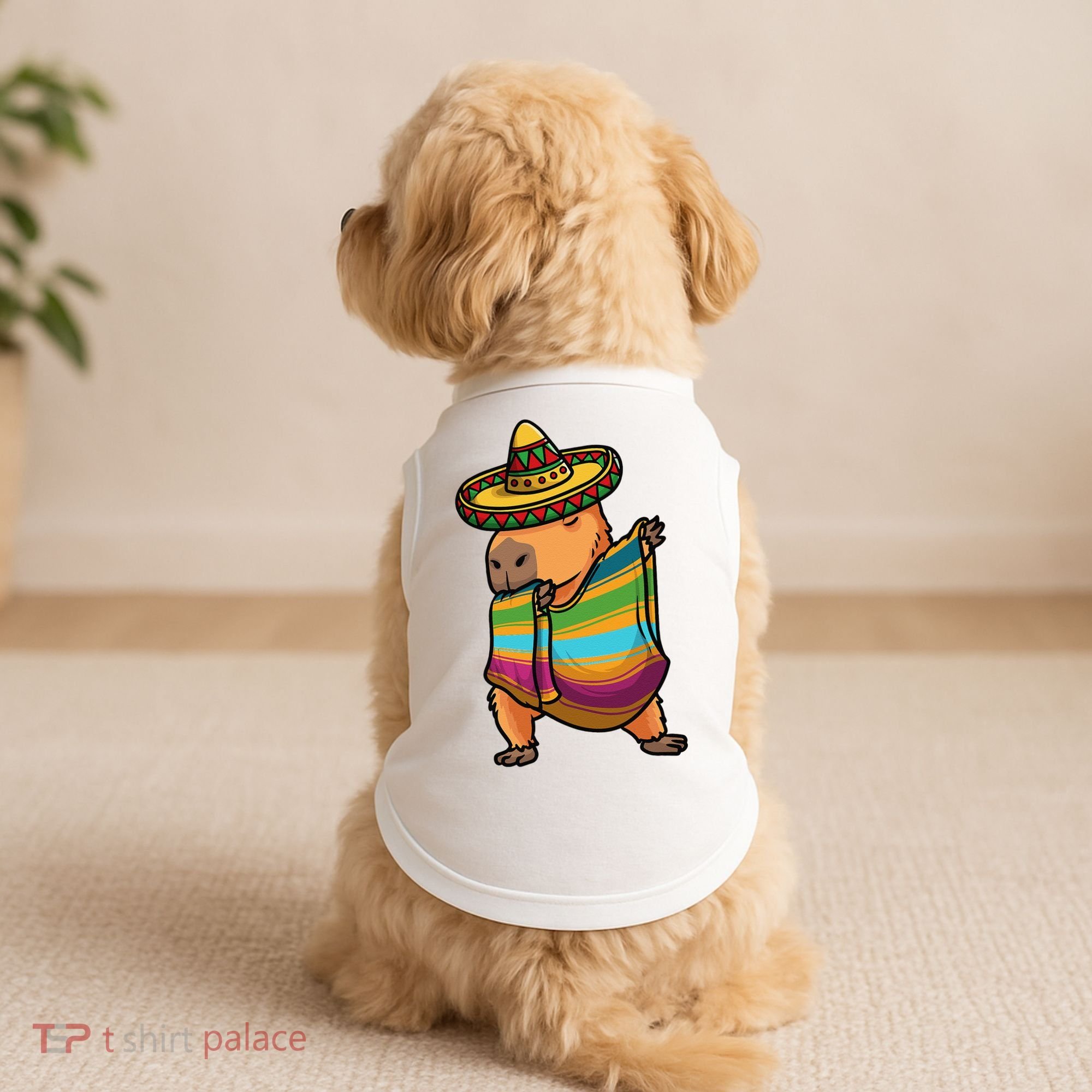 Funny Capybara Cinco De Mayo Rodent Dab Mexican Gift Doggie Tank
