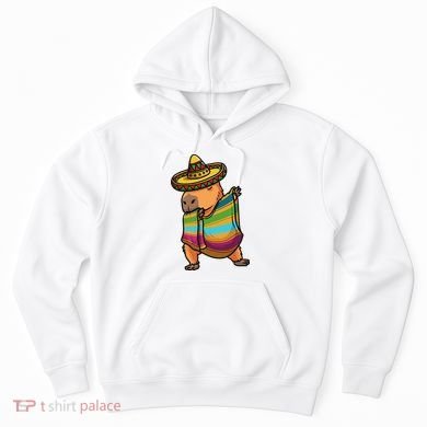 Funny Capybara Cinco De Mayo Rodent Dab Mexican Gift Hoodie