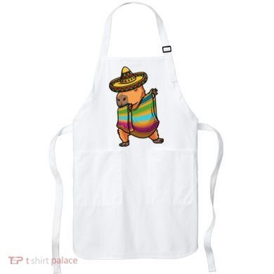 Funny Capybara Cinco De Mayo Rodent Dab Mexican Gift Apron