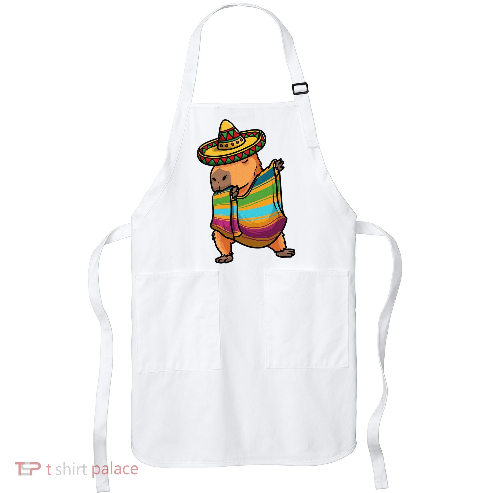 Funny Capybara Cinco De Mayo Rodent Dab Mexican Gift Apron