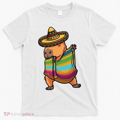 Funny Capybara Cinco De Mayo Rodent Dab Mexican Gift T-Shirt