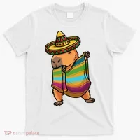 Funny Capybara Cinco De Mayo Rodent Dab Mexican Gift T-Shirt thumb 0