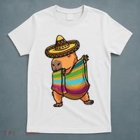 Funny Capybara Cinco De Mayo Rodent Dab Mexican Gift T-Shirt thumb 5