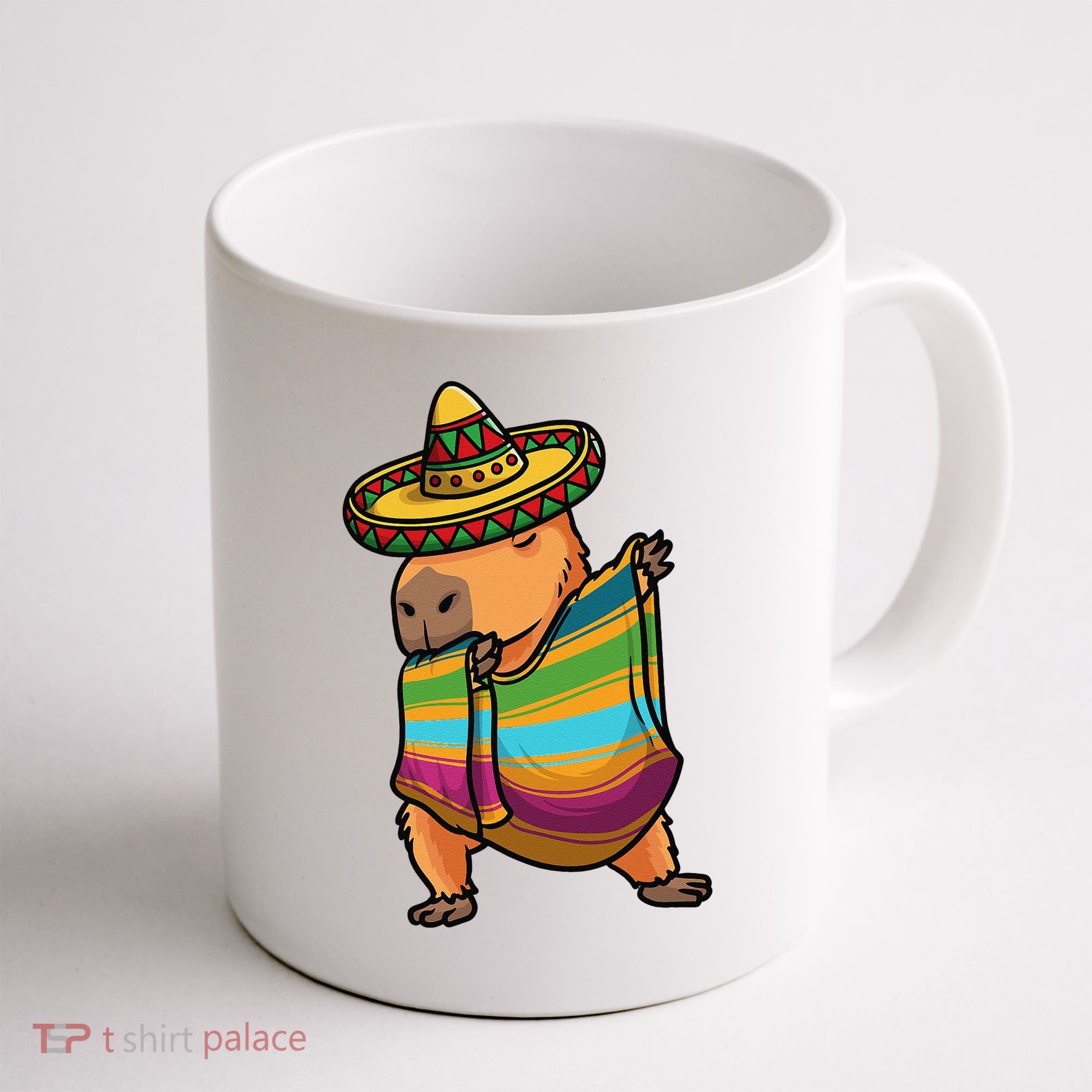 Funny Capybara Cinco De Mayo Rodent Dab Mexican Gift Coffee Mug