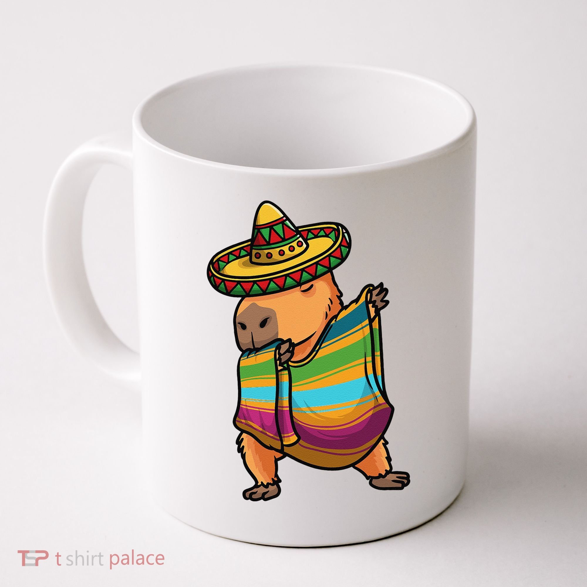 Funny Capybara Cinco De Mayo Rodent Dab Mexican Gift Coffee Mug