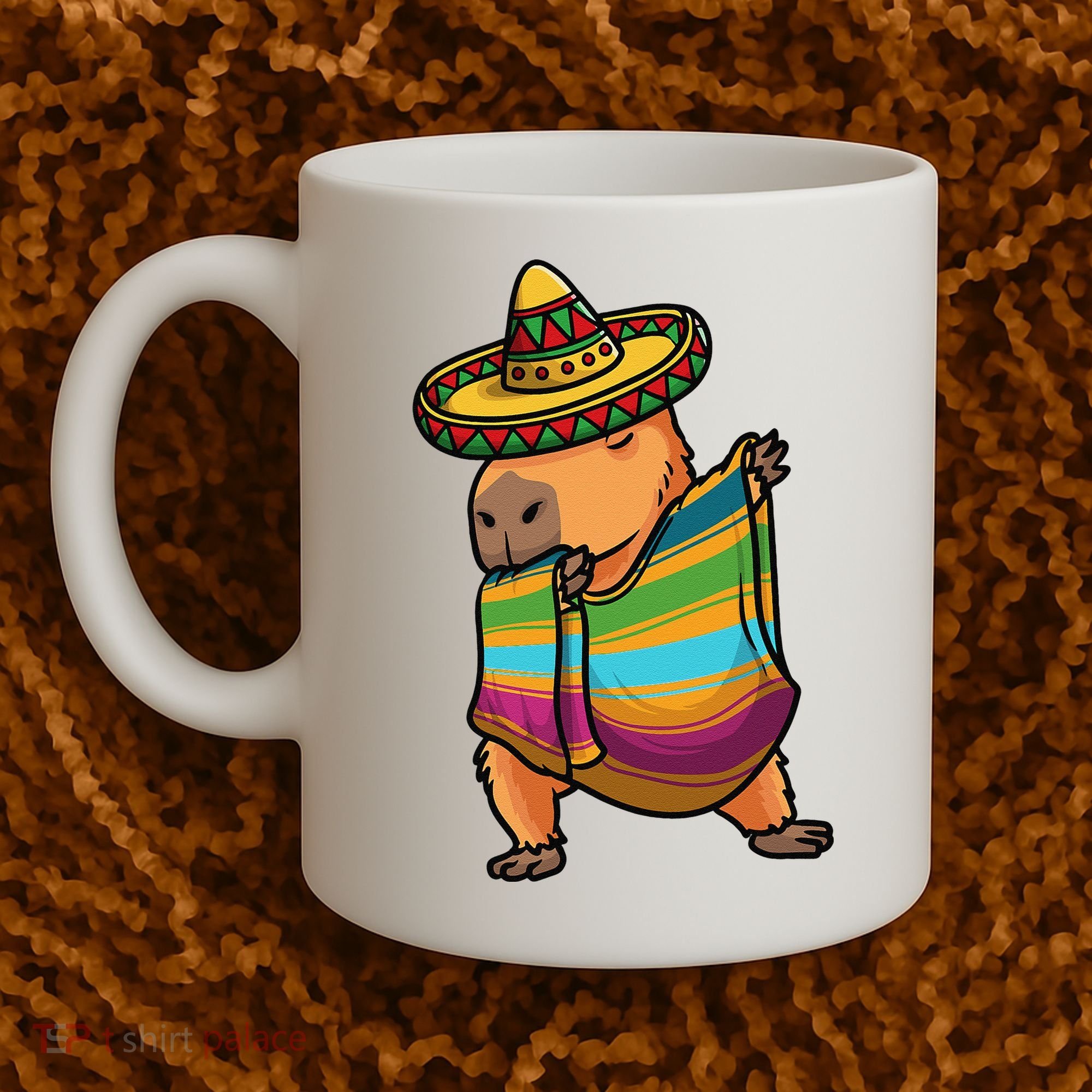 Funny Capybara Cinco De Mayo Rodent Dab Mexican Gift Coffee Mug